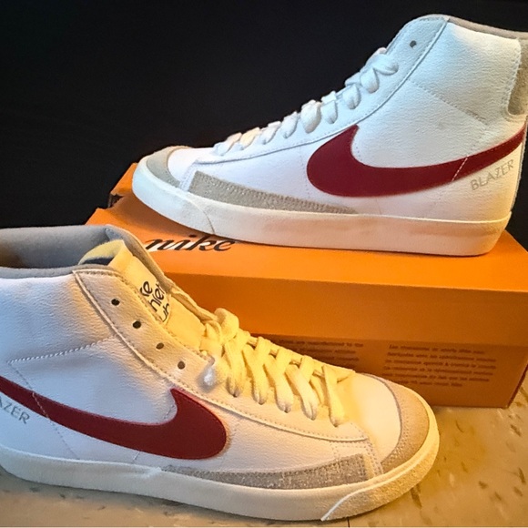 Nike Blazer Mid 77 Athletic Club White Gym Red - Picture 4 of 6